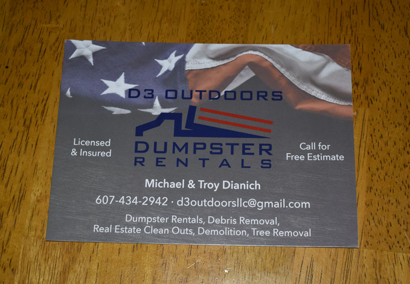 d3 outdoors postcard