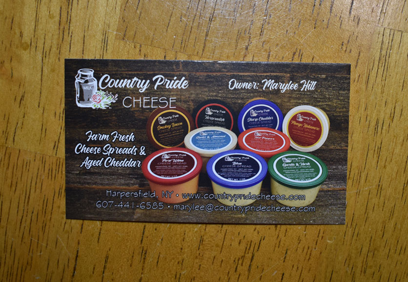 country pride cheese business cards new