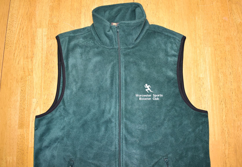 worcester booster club fleece vest