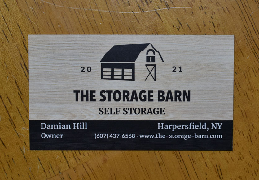 storage barn business cards