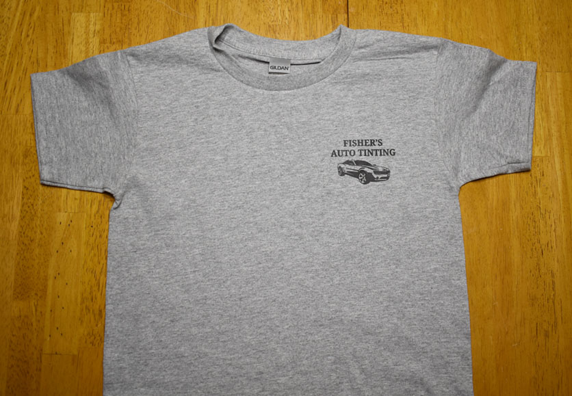fishers auto tinting shirt front