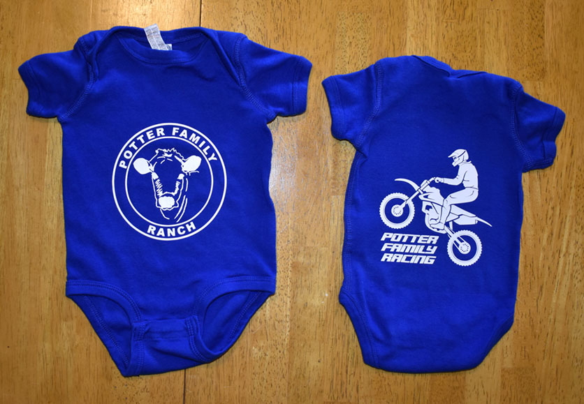 potter family ranch onesies